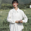 White K-Style Oversized Womens Top
