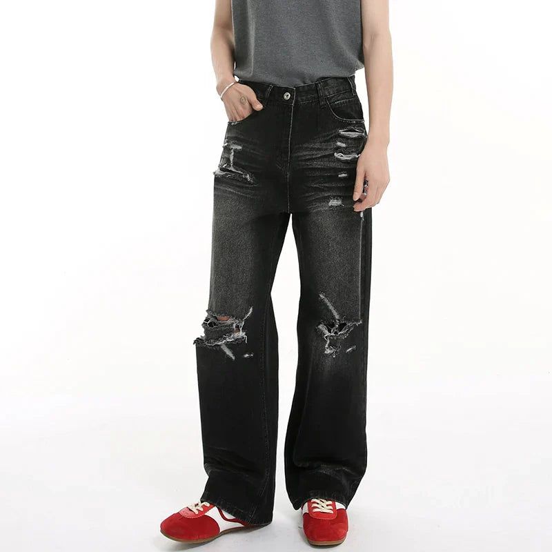 High Quality Wornout Burr Classic Denim