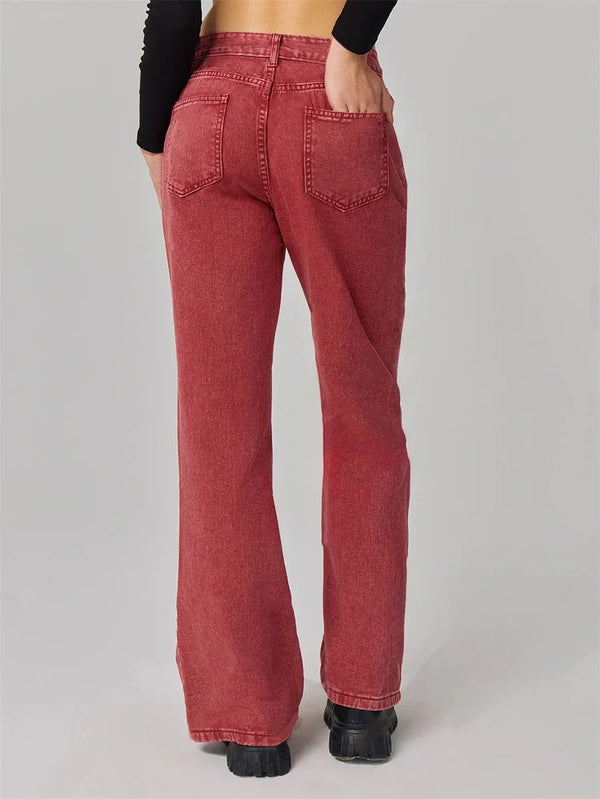 Red Metro Low Waist Denim alternatif görünüm