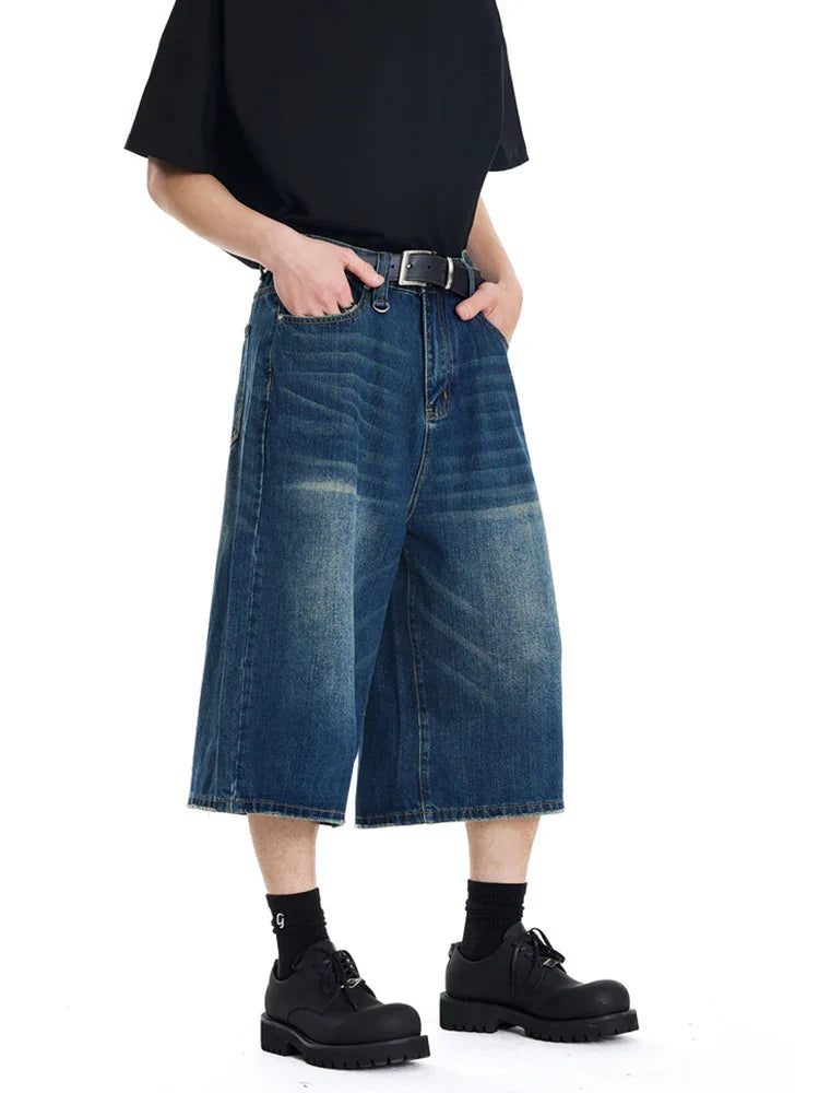 Heritage Wide Leg Denim Shorts
