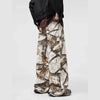 White Utility Oversized Denim Trousers Denim
