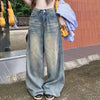 Chic Rinse Button High-Waisted Denim