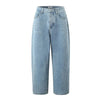 Long-lasting Mosaic Button Relaxed Denim