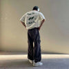 Adjustable Throwback Letter Print Unstructured Fit T-Shirt
