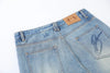 Vintage Yıkanmış Jean Pantolon, yakın çekim — Navra Wear