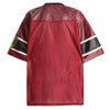 Mesh Sewn-Detail Mosaic Jersey Polyester T-Shirt