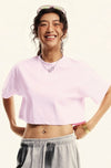 Kadın Güneş Baskılı Crop Tişört, önden görünüm — Navra Wear