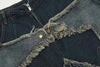 Vintage Yıldız Baskılı Jean Şort, stil görünüm — Navra Wear