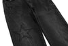 Yıldız Baskılı Pantolon, yakın çekim — Navra Wear