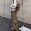 Classic Heritage Brown Bell Leg Relaxed Denim