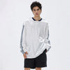 Durable Washed-Out Hip Hop Stripe Long Sleeve T-Shirt
