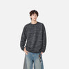 Woven Texture Crewneck Long Sleeve