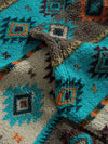 Warm Print Half-Zip Cozy Top