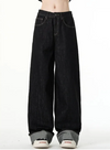 Heritage Black Dark Oversized Urban Beat High Denim