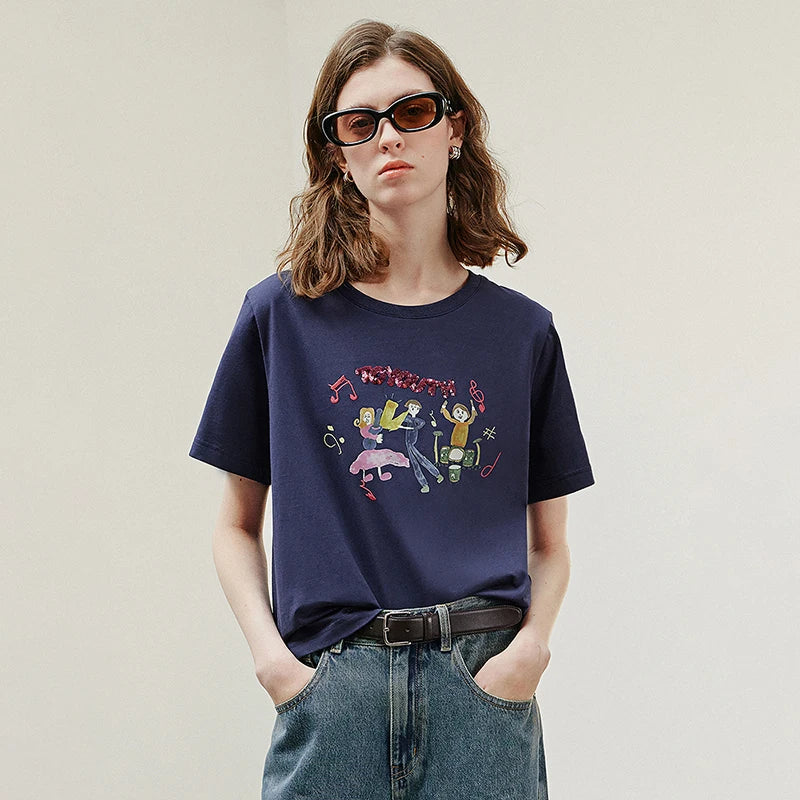Curated Spring Short Sleeve Womens T-Shirt