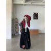 Autumn Durable Dark Black Stellar Bell Leg Denim