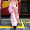 Star Print Straight Trousers