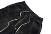 Yıkanmış Baggy Jean Şort, arka görünüm — Navra Wear