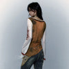 Aged Rising-Sun Millennium Mesh Aesthetics T-Shirt