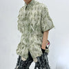 Fringe Panel Summer Short Sleeve Top