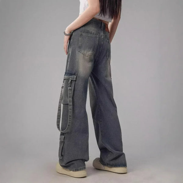 Heritage Sleek Faded Easy Cut Utility Denim alternatif görünüm