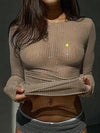 Revival Sequined Slim Fit Midriff T-Shirt