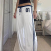Y2K Wide Leg Jogger, detay görünüm — Navra Wear