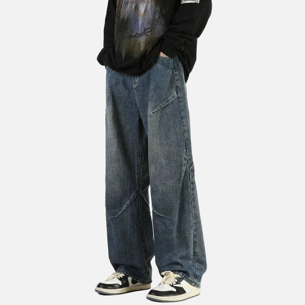 Seoul Style High Street Bell Leg Denim alternatif görünüm