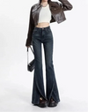 Women Classic High Waisted Bell Denim