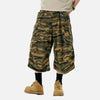 Modern Jungle Camo Utility Denim Shorts