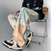 Colorful Graphic Batik Relaxed Denim