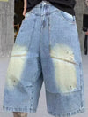 Timeless Personalized High Street Relaxed Denim Shorts