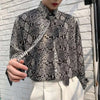 Tokyo Serpent Print Short Sleeve Top