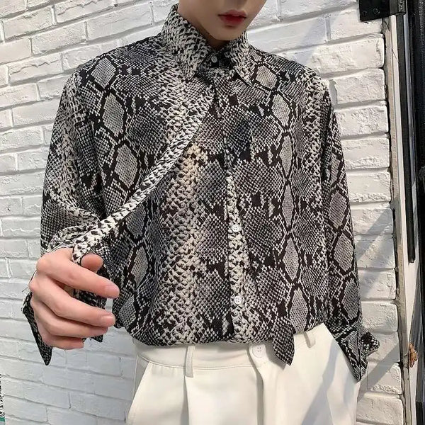 Tokyo Serpent Print Short Sleeve Top