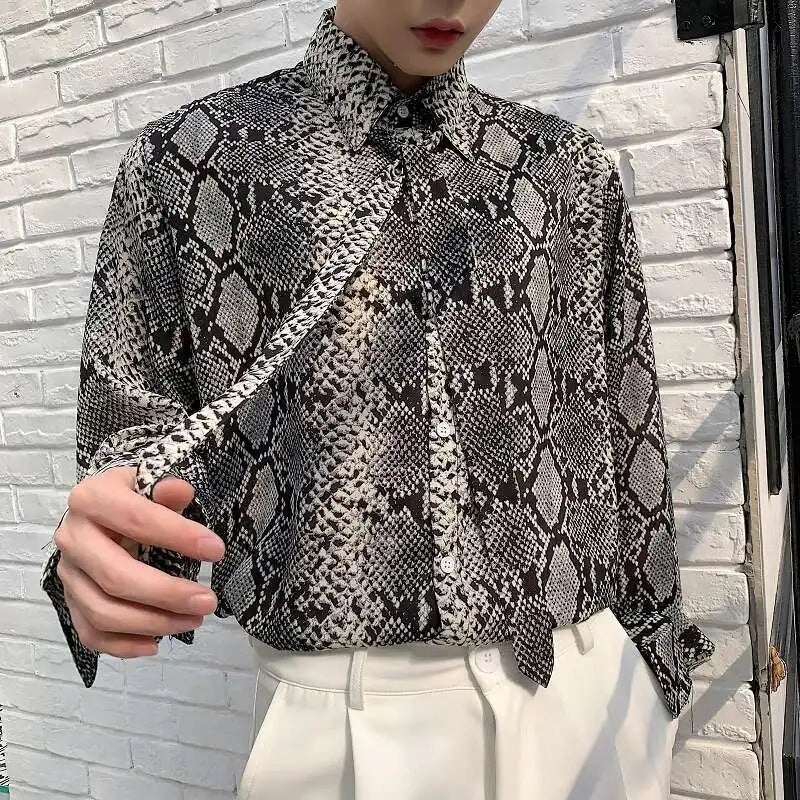 Tokyo Serpent Print Short Sleeve Top