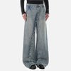 Heritage Rinse Diagonal Placket Button Denim