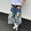 Original Ombre Cozy Vibes Rinse Patched Denim Shorts