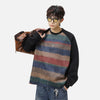 Raglan Block Street Crewneck