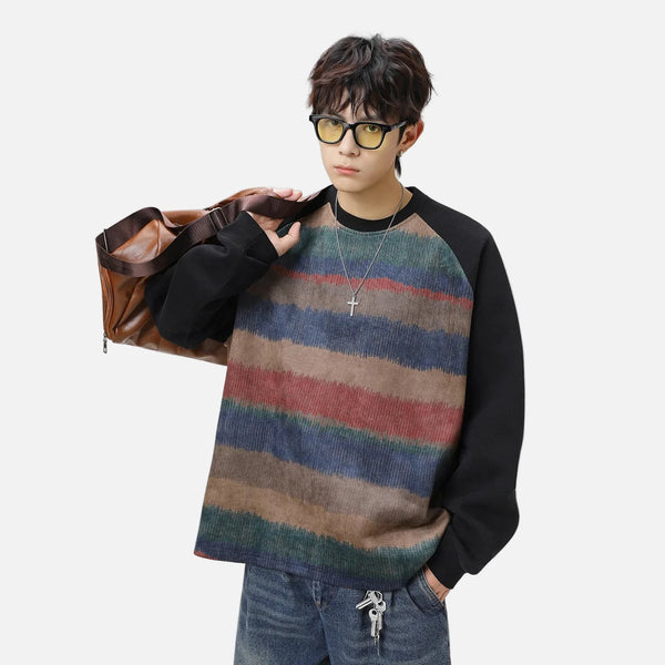 Raglan Block Street Crewneck alternatif görünüm