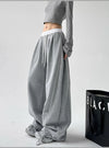 Bol Kesim Japon Baskılı Jogger, yan görünüm — Navra Wear