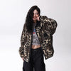 Wild Print Mosaic Denim Jacket
