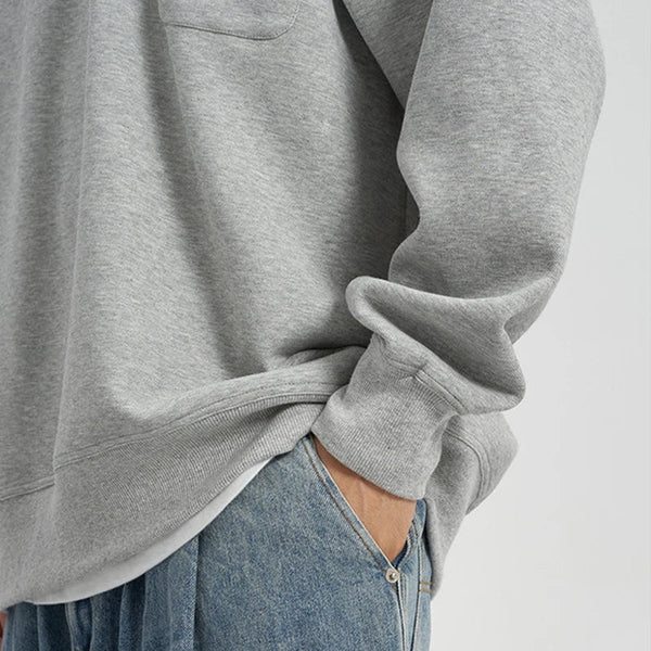 Timeless Time-Worn Prestige Block-Color Color Texture Placket-Neck T-Shirt alternatif görünüm