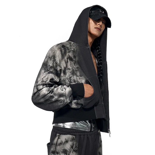 Wild Print Street Zip Hoodie alternatif görünüm