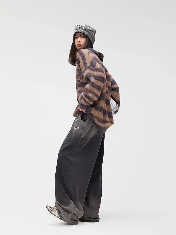 Gradient Wash Hip-Hop Trousers