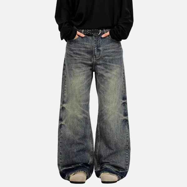 Heritage 2000s Faded Rinse Bell Leg Denim