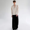 Pearl Inlay Panel Luxury Long Shirt