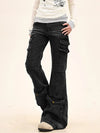 Insulated Sleek Slim Fit Black Utility Denim