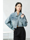 Relaxed Casual Faded Denim Jacket