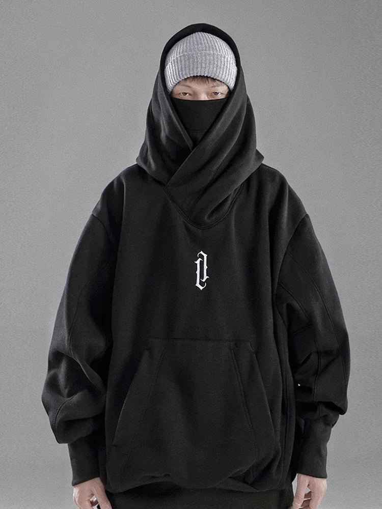 Dark Tokyo Embroidered Oversized Sweatshirt
