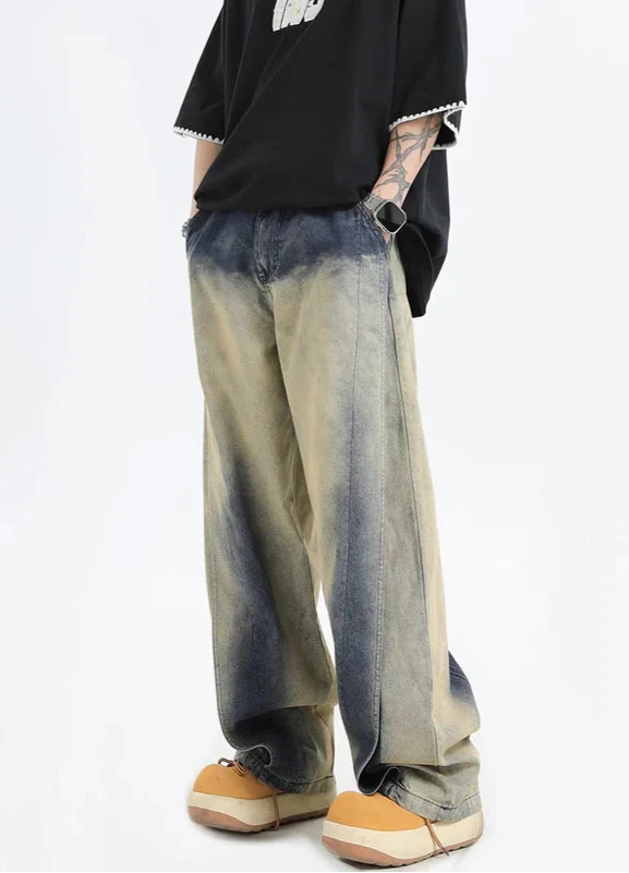 Classic Color Relaxed Boy Friend Bell Leg Denim